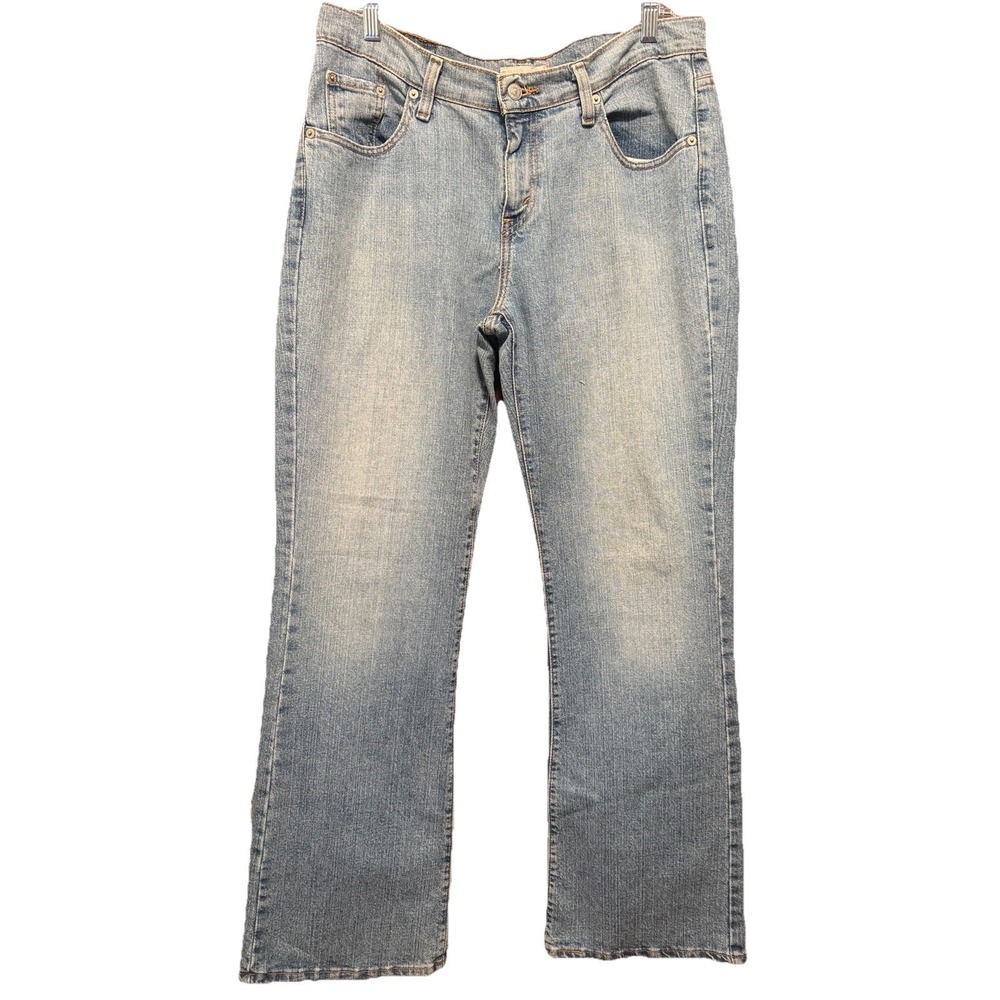 Levis 529 Curvy Bootcut Jeans Womens 12 M Light Wash Blue Denim‎ Mid Rise